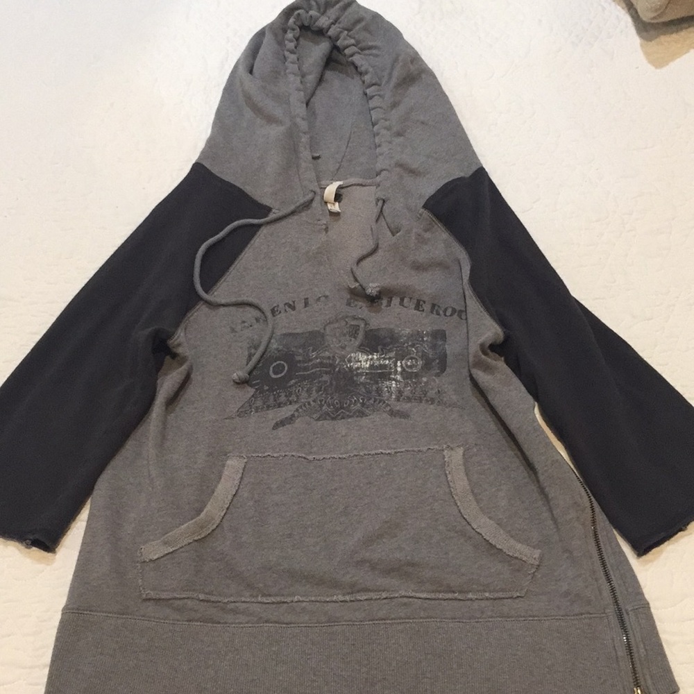 Free People 3/4 length hoodie